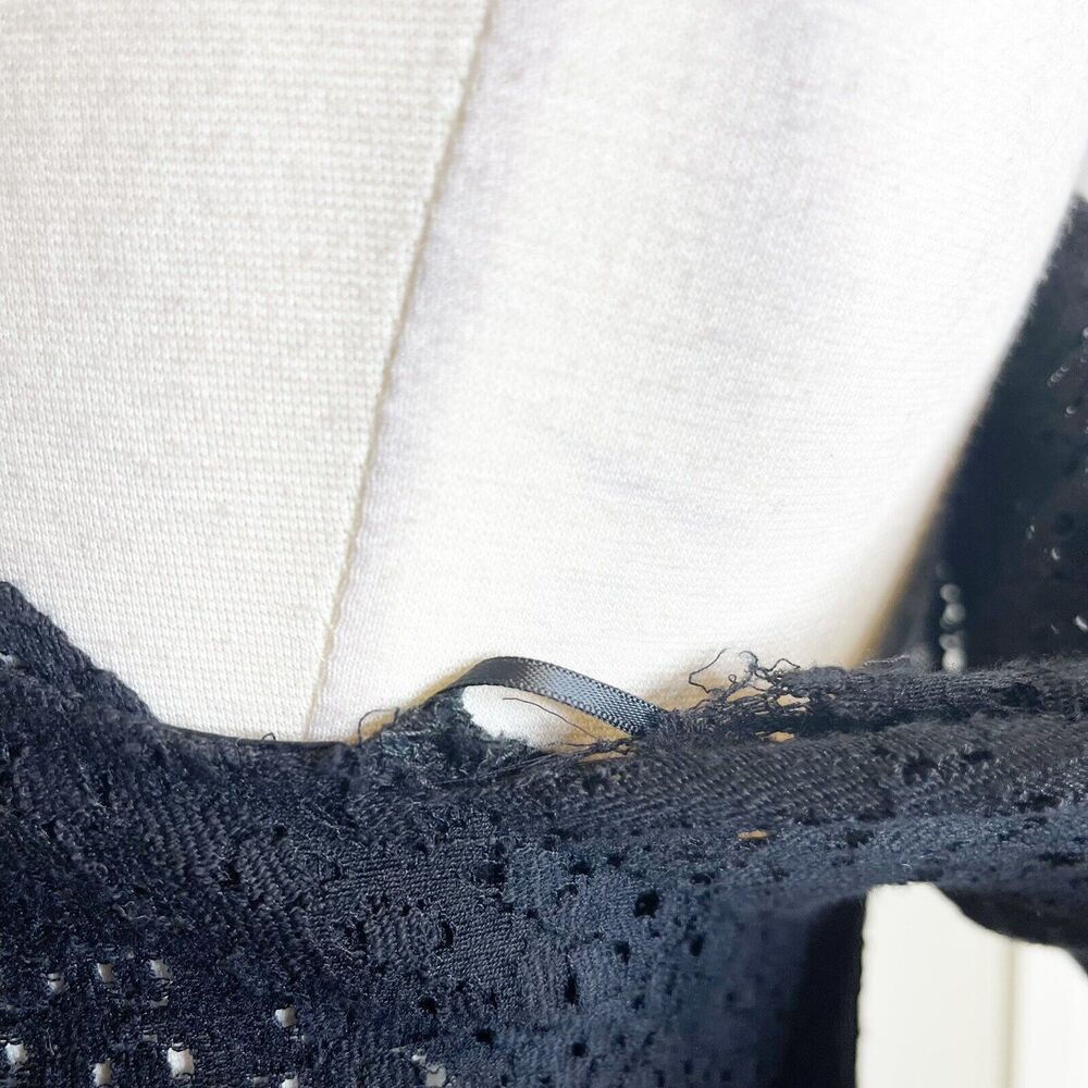 NEW Rachel Comey Size 2 Black Pout Dress Eyelet Asymmetrical Off The Shoulder - Picture 3 of 12